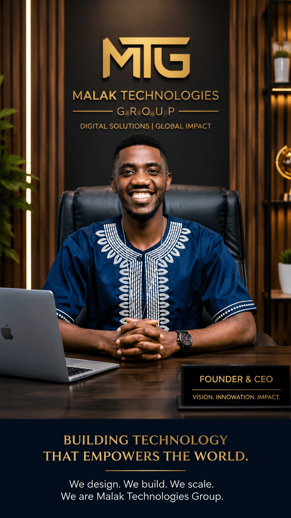Timothy Chikobwe, Founder and Chief Executive Officer of Malak Technologies Group
